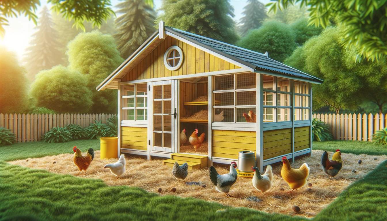 Fully Painted Chicken Coop